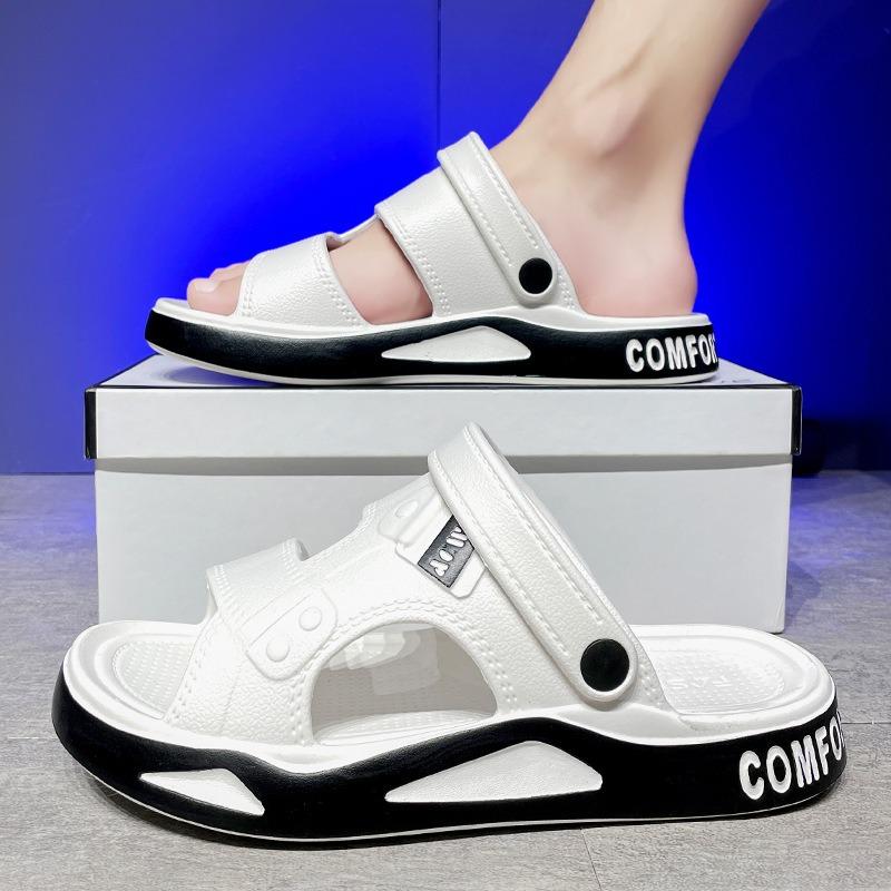 Fashion Beach Shoes for Men in The Summer of2025 Lightweight and Wear-resistant Cool Slippers,casual and Trendy Platform Sandals for Men