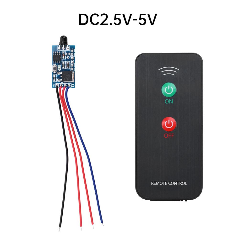 One-button/two-button Infrared IR Remote Switch DC 5V 24V Relay Module Control Relay Remote Control Transmission Receiver