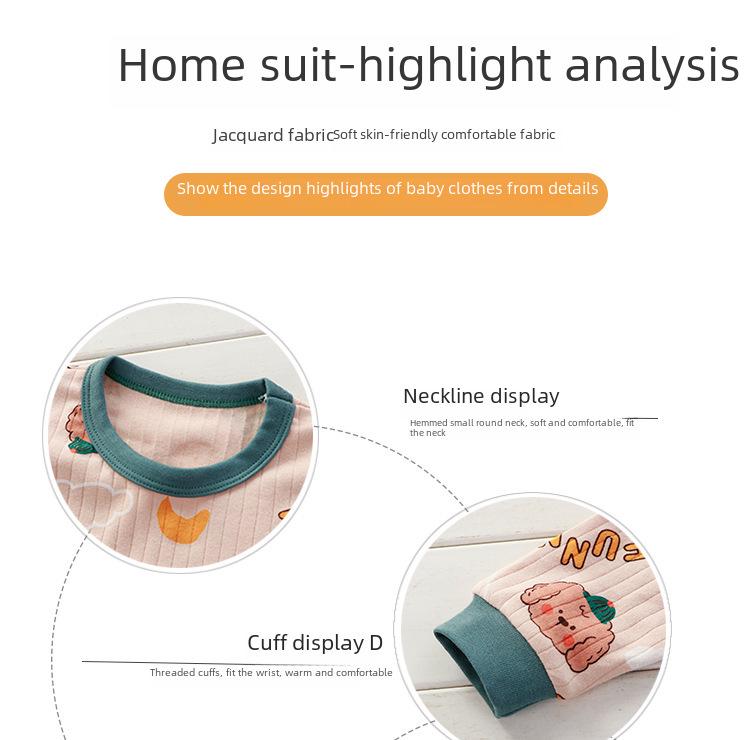 Barnesett i bomull for høsten: Unisex langermet overdel og underdel