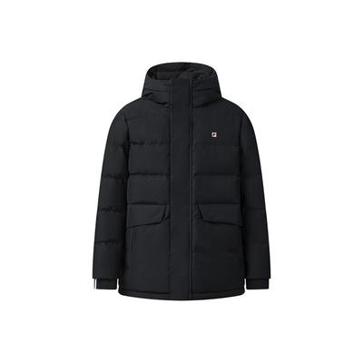 Fila Heritage Varm Komfortabel Afslappet Alsidig Mellemlang Dunjakke Herre Ydertøj Legendarisk-Blå F11M548904FNV