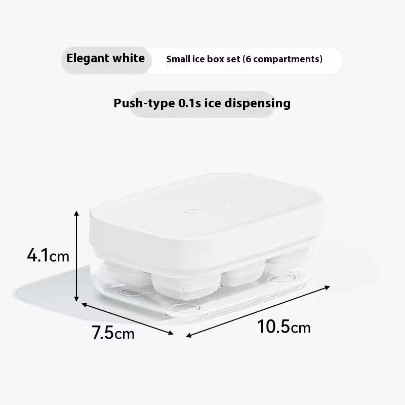 

Силиконовая форма для кубиков льда Easy-Press - Пищевая форма для быстрой заморозки для дома, кухни и использования на открытом воздухе Идеальный кухонный аксессуар 10.5CM