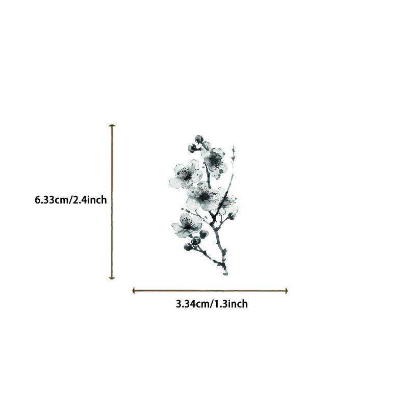 50 Pieces of Transparent Flower Stickers - Suitable for Decorating Phone Cases, Notebooks, Suitcases and Computers.