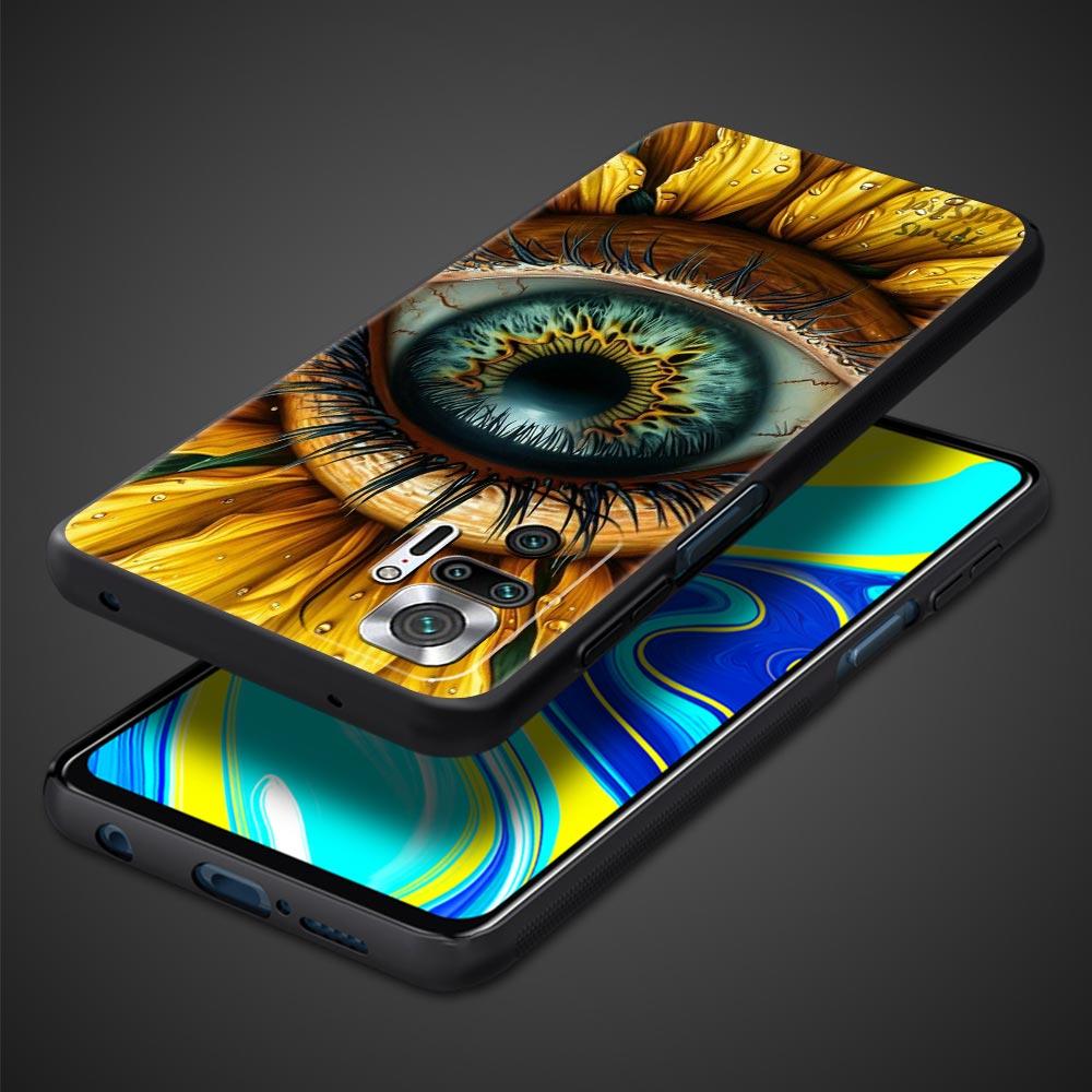 Fashion Eyelashes Eyes Phone Case Cover for Redmi 14C 10C Note 15 14 13 12 10 11 K40 Pro Plus 5G Soft TPU Shockproof Shell Capas