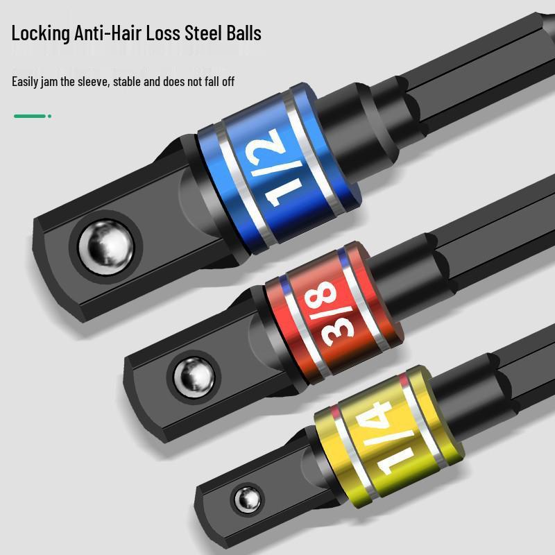 Baolian Hex Shank to Square Drive Quick Change Adapter for Electric Drill/Wrench