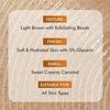 mCaffeine Exfoliating Body Wash 300ml Pack of 1 for Smooth Hydrated Skin with Sweet Caramel Fragrance