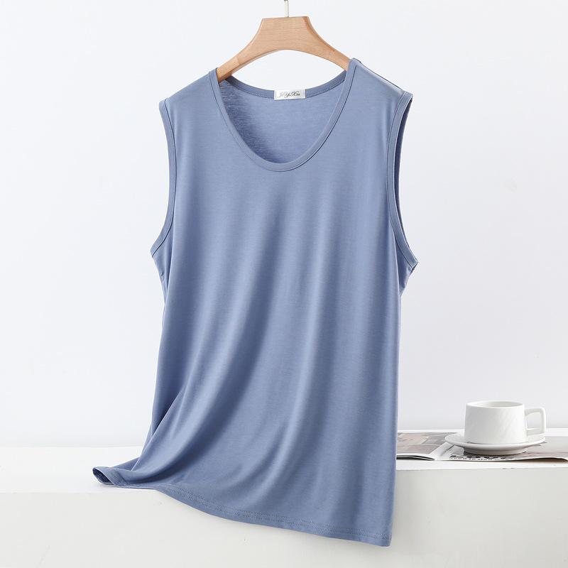 Modal Women's Sleeveless Pajama Top - Lightweight, Casual, Plus Size for Spring/Summer