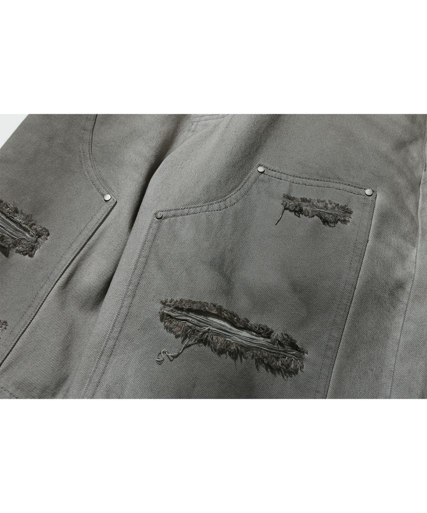 URBANSTOFF Double Knee Bermuda Pants (Dirty Gray)