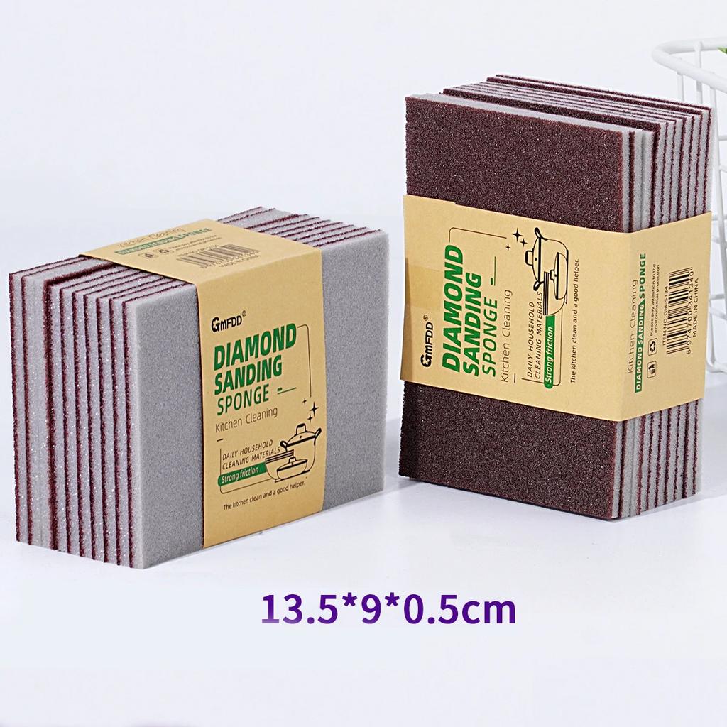 Kitchen Sponge Magic Sponge Eraser Carborundum Removing Rust Cleaning Brush Descaling Clean Rub for Cooktop Pot Dish Sponges