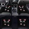 2/4 Peças Tapetes Antiderrapantes para Carro, Carpetes para Carro, Tapetes de Chão para Carro com Estampa de Gato Cartoon Fofo, Adequados para os Bancos Dianteiros e Traseiros da Maioria dos Carros