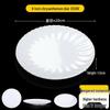 Thickened 8-Inch Melamine Chrysanthemum Dinner Plates (10-Pack)