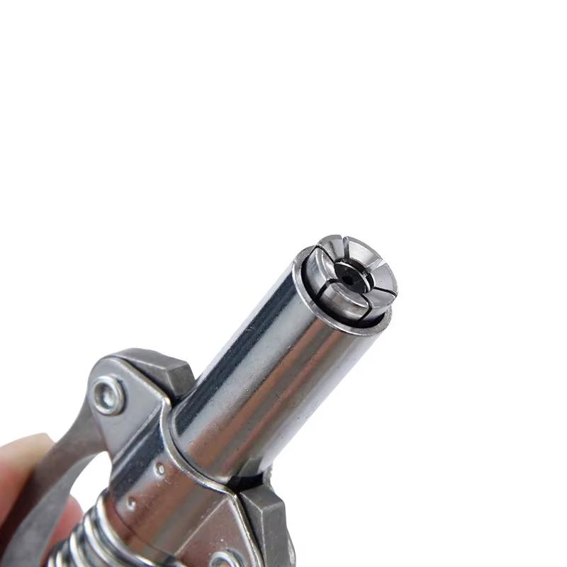 Locking Grease Coupler Double Handle Stainless Steel Leakproof High Pressure for Car Farm Machinery Repair