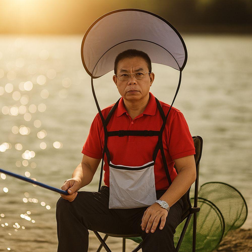 Large Double Shoulder Umbrella Sun Protection Sun Shade Caps Backpack Sunshade Board  Hiking