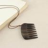 Módní náhrdelník s dřevěným hřebenem, nastavitelná délka, klíční kost, přenosný, dámské šperky pro úpravu vlasů