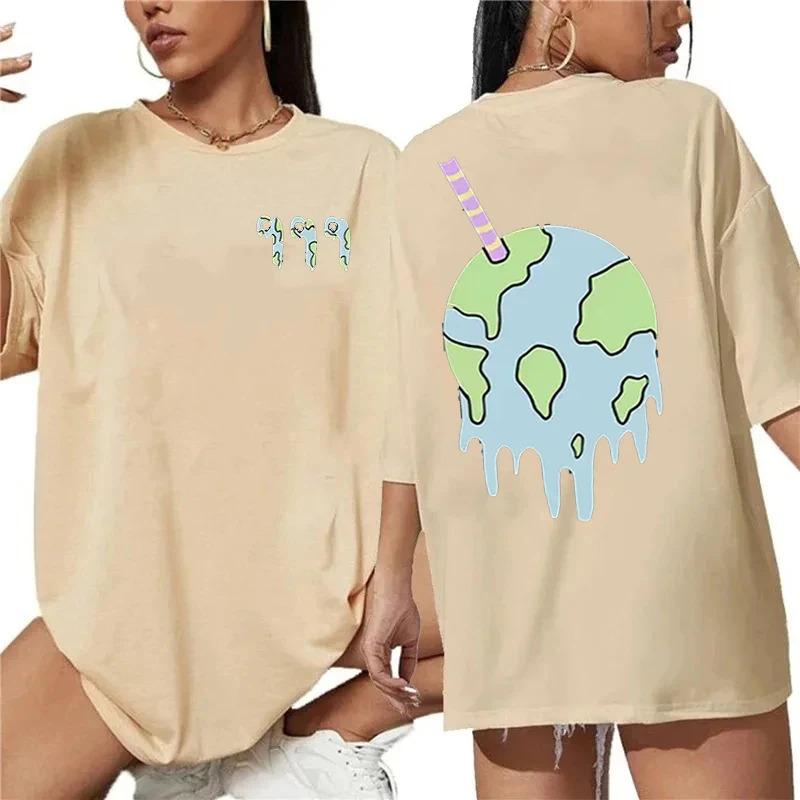 Футболка Juice Wrld 999 с забавным принтом унисекс в стиле хип-хоп в стиле ретро, свободная, с коротким рукавом, в стиле Харадзюку, хлопковые топы L