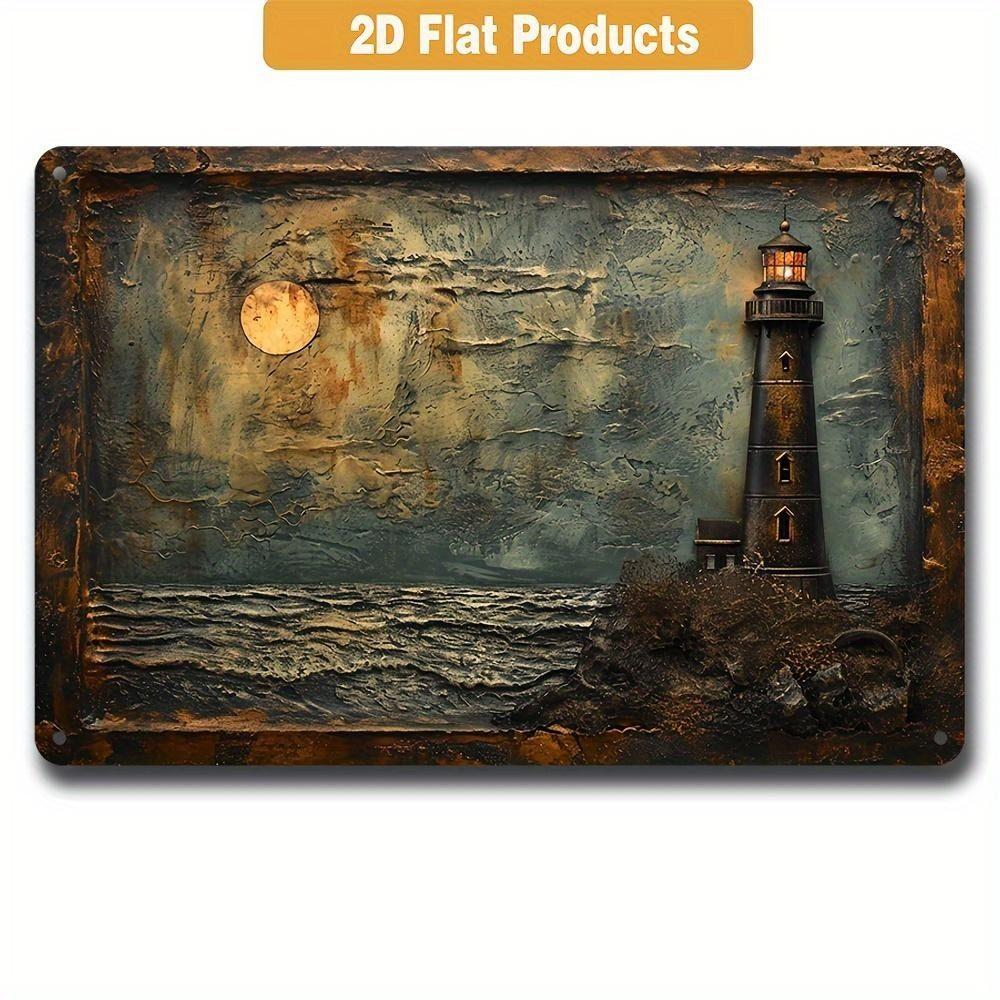 Metal Poster Pike Fish Art Fishing Store Wall Decor 20x30cm 2D Flat Metal Sign