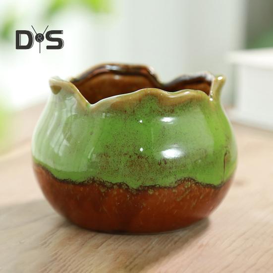 Eco Friendly Flower Pot Smooth Edge Practical Outdoor Plant Ceramic Flower Pot Container