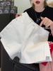 2026 Plus Size Women's High-Waisted Stretch Denim Split Shorts – Slimming Versatile A-line Wide-Leg Hot Pants