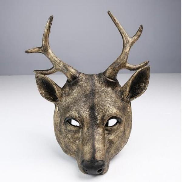 Cosplay Deer Mask 3D Animal Mask PU pěna Personalizovaný dárek Ženy Muži Karneval Party Rave Club Role Play Masky