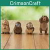 Hoppers Pvc Raccoon Transformation Series Collectible Figurines For Kids And Teens