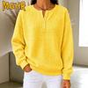 Women's Fashion Casual Autumn Winter Long Sleeve V-Neck Blouses & Shirts