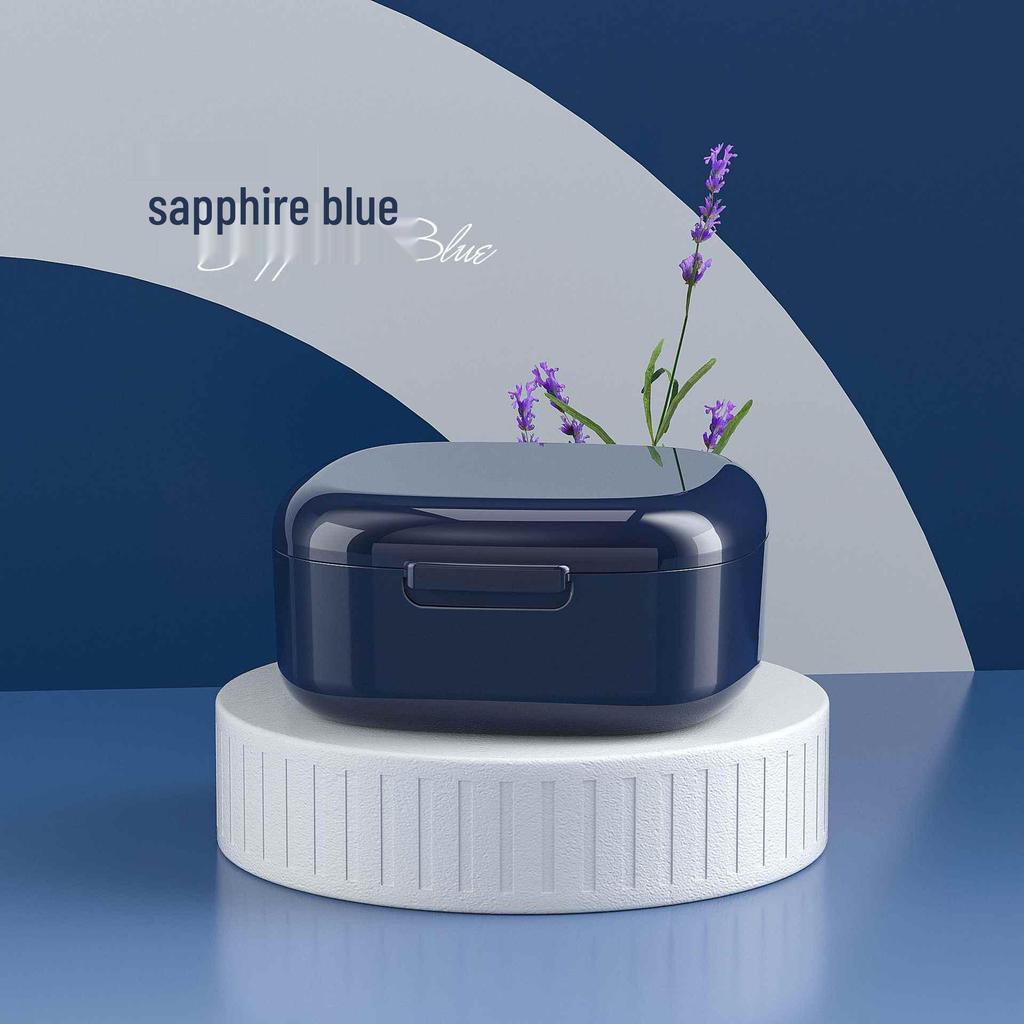 Compact Invisible Braces and Retainers Holder with Easy-Clean Sliding Cover