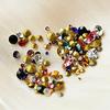 Ss2-ss22 Mix Sizes Round Glass Stone Pointed Back Crystal Rhinestone Nail Art Decorations Necklace Earring Brooch Repair Jewelry (Color: Mix Colors,