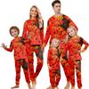Family Matching Halloween Printed Long Sleeve Pajama Set - 2-Piece Loungewear Tops and Pants for Women, Men and Kids