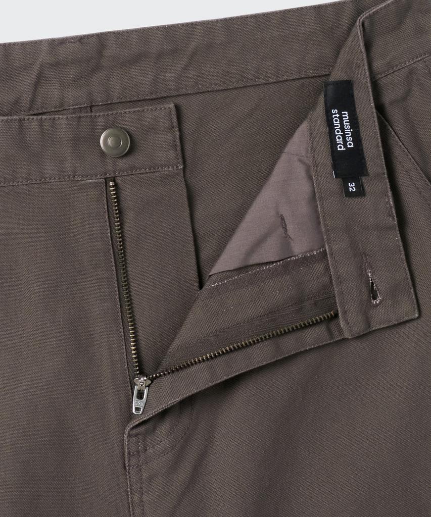 MUSINSA STANDARD Canvas Regular Fit Work Pants [Dusty Khaki]