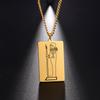 Gold Plated 15 Egyptian God Talisman Pendant Men Women Necklace Egypt God of Magic Wisdom Thoth Ibis-head Amulet Jewelry Gifts