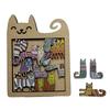 13 Irregular Wooden Cat Puzzles Colorful Cute Puzzle Toys for Children Birthday Gift Brain Teaser Educational Game