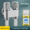 Toilet Spray Gun Set: Dual-Outlet Valve, Booster Water Gun, Feminine Wash