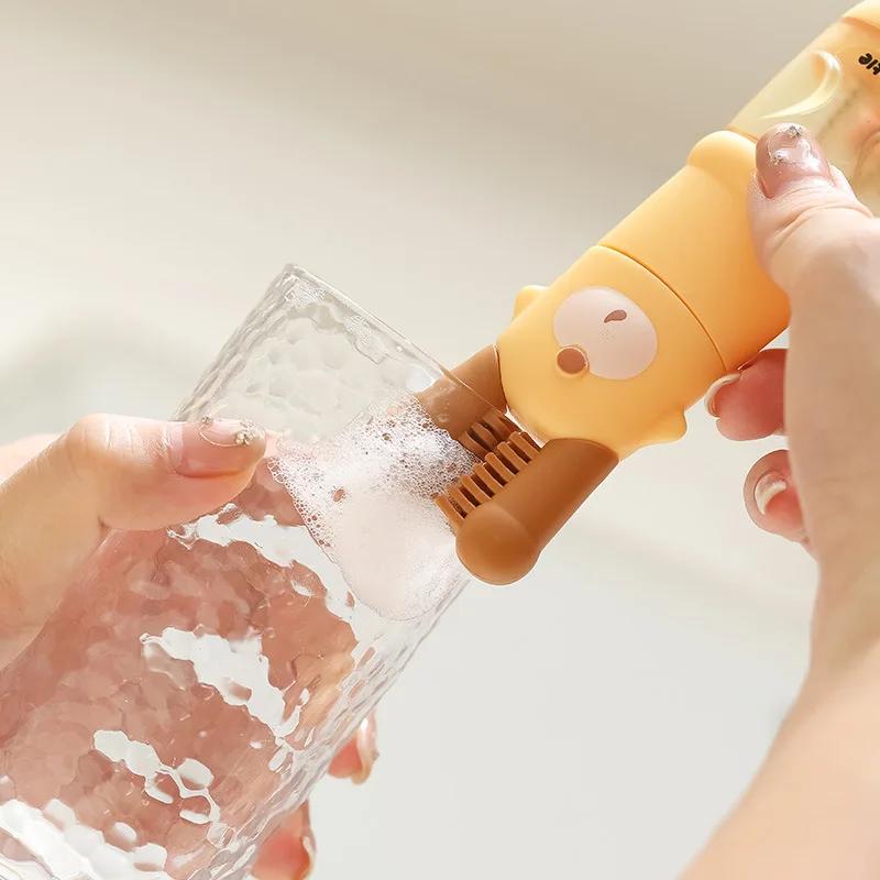 Cup 5-in-1 Lid Brush Auxiliary Food Machine Blade Slot Cleaning Special Cup Brush Household Creative Baby Bottle Cleaning Tools