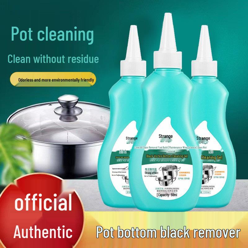 To Chi Black Pot Cleaner Gel: Removes Oil Stains from Stainless Steel Cookware.