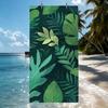Island Vibes Tropical Leaf-Print Towel Quick Drying Beach Towels Are Suitable For Swimming Pools Camping Yoga And The Gym