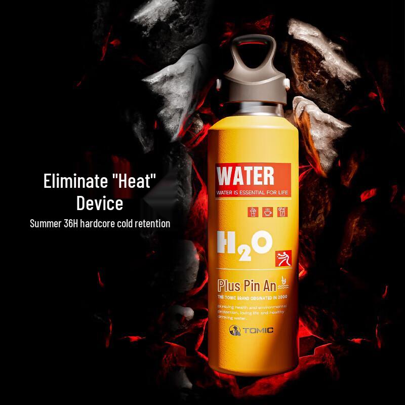 Temeike One-Hand Open Large Capacity Stainless Steel Thermal Flask