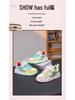 Bobodou Girls' Breathable Leather Canvas Shoes - Versatile Casual Sneakers for Spring and Autumn