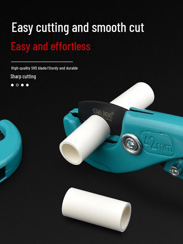 Professionelle PVC-Rohrschere - Schnellschneidewerkzeug für Wasserrohr & Leerrohr