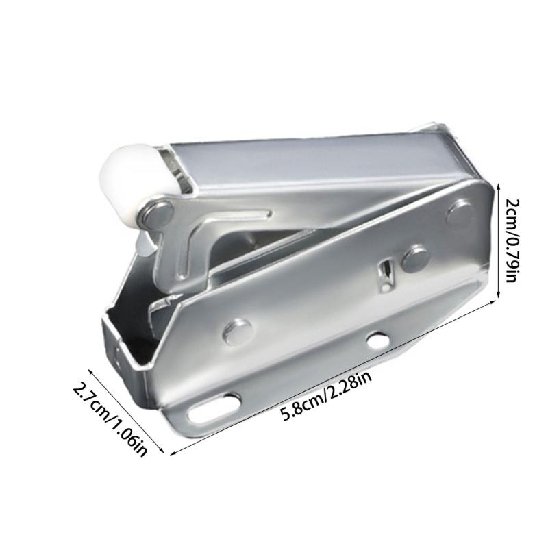 Cabinet Push Latches Push To Open Catches Lock Rebound Locking Catches Bounce Lock for Cabinet Drawer Wardrobe