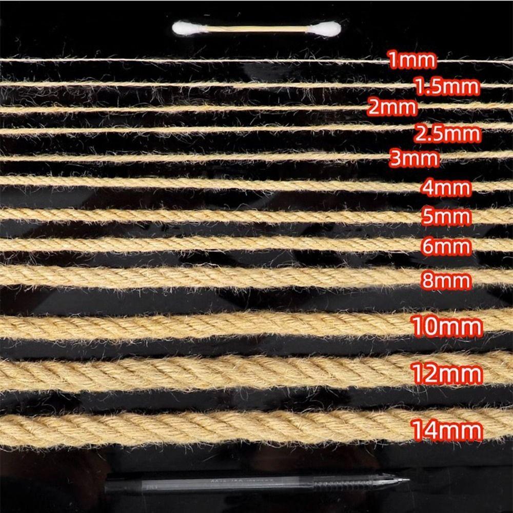 2/3/4/5/6/14mm Jute Twine Rustic Macrame Cord Farmhouse Style Jute Cord  Crafts Wrapping