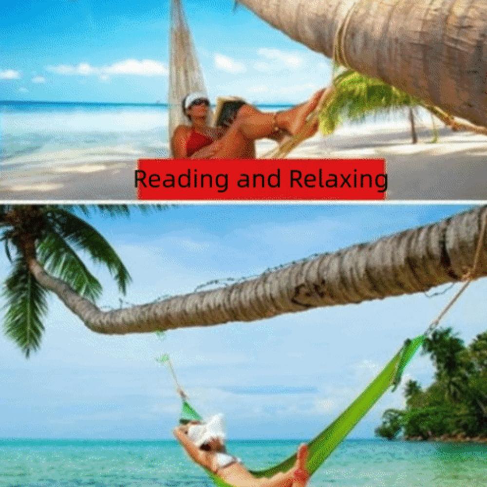 200x80cm Outdoor Hammock Thick Nylon Rope Camping Hammock Durable Nylon Mesh Hammock Home Leisure