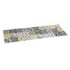 Storplanet Tapis Vinyle PVC Recyclable Croma Patch Gris Et Ambrée 60 X 200 Cm