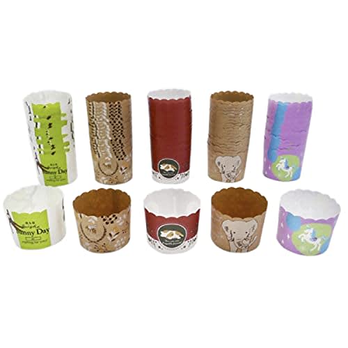 

Pastreet Muffin Cups, Medium (Animal), 5 Designs, 20 of Each, Assorted Muffin Pans, Oven-Safe, Heat-Resistant Paper Muffin Cups, Cupcake Baking Cups,