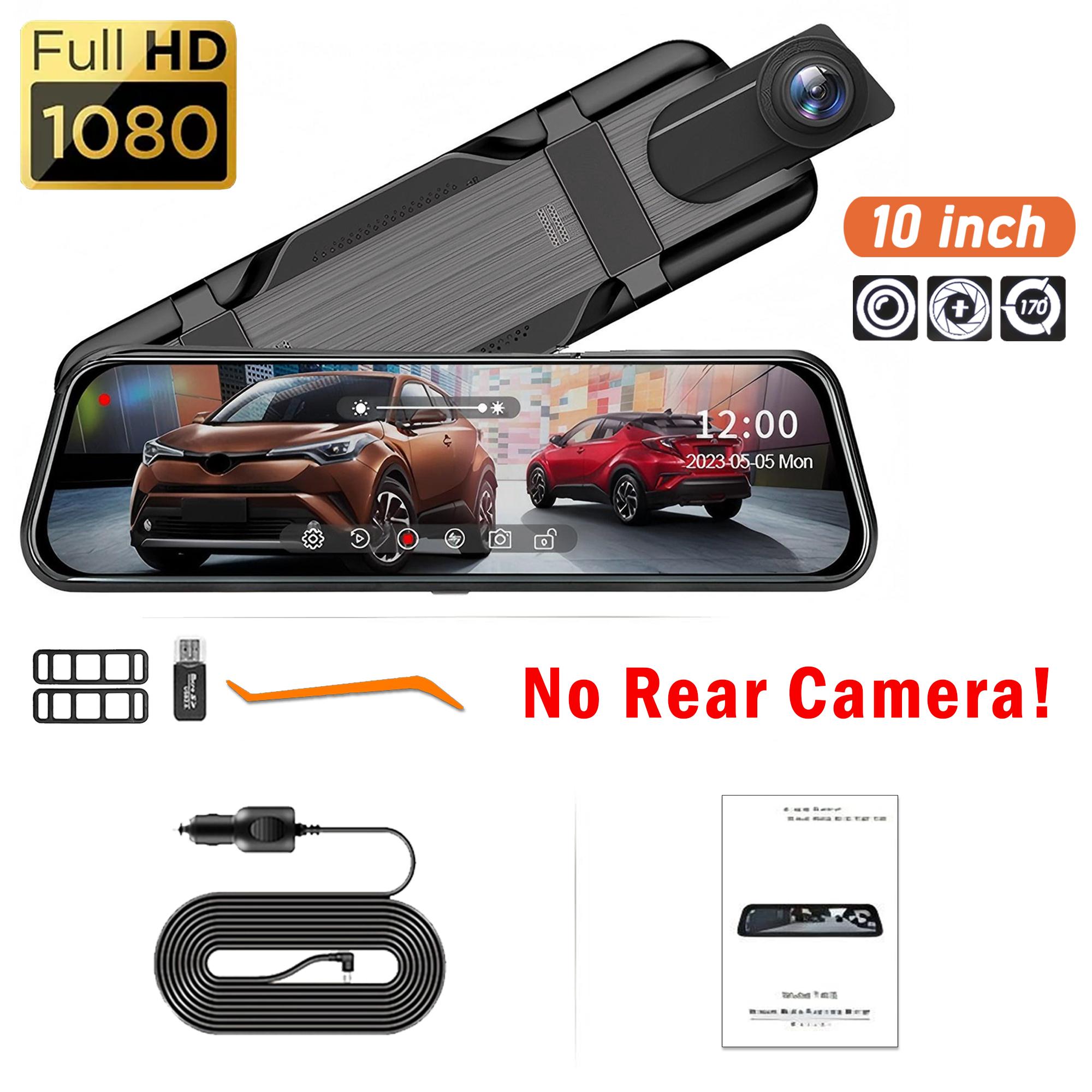 

Dash Cam Mirror Camera for Car Touch Screen Video Recorder Rearview Mirror Dash Cam Front and Rear Camera Mirror DVR Black Box No SD Card