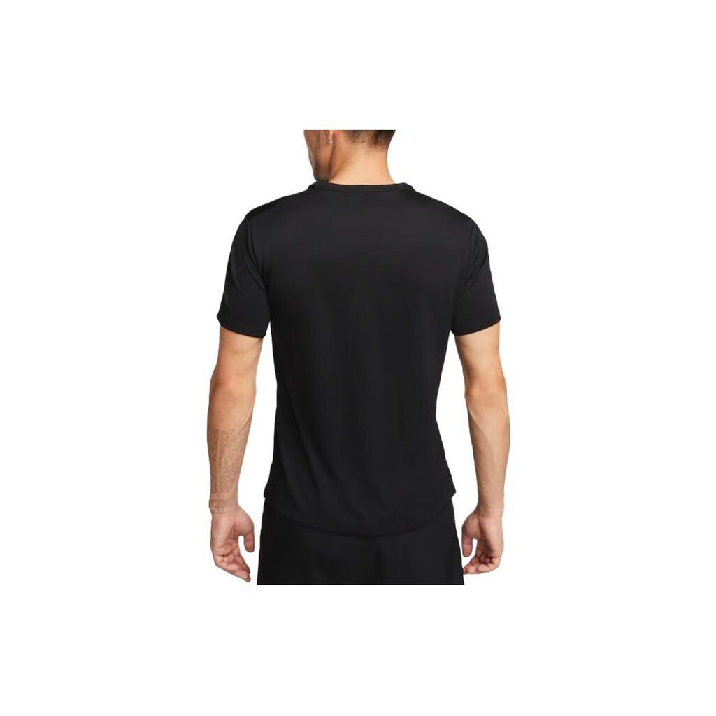 Nike Solid Color Logo T-Shirt Men Tops Black DV9316-010