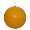Molia Ball Candle 10Cm | Led | Yellow