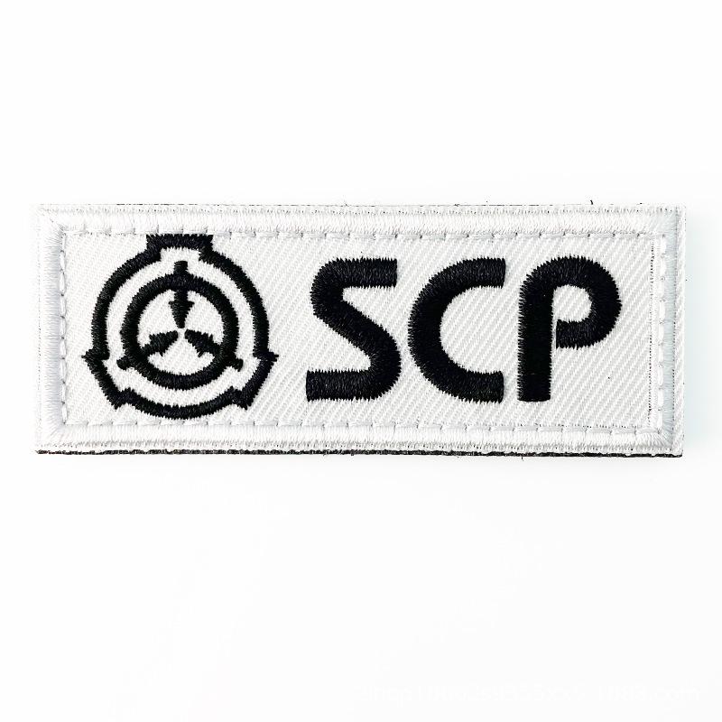 SCP Foundation Logo Gestickt Moral Patch Aufkleber Klettverschluss Abzeichen