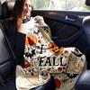 1pc I Heart Fall Halloween Blanket  Soft and Cozy Home Decor Gift for All Seasons, Living Room, Travel, Camping, Car Blankets