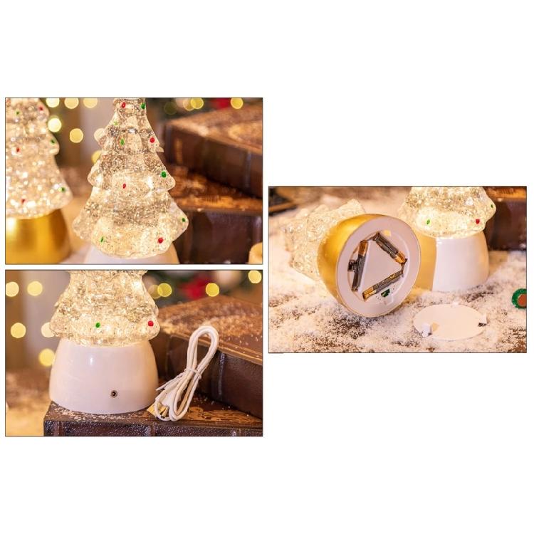 LED Light Up Christmas Tree Decoration Luminous Desktop Ornament Decors Gift