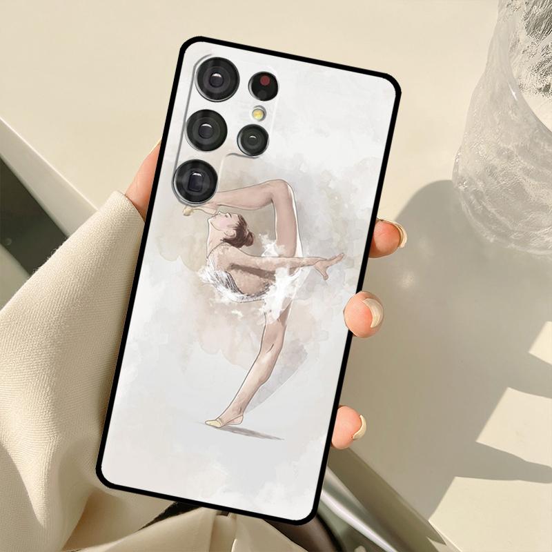 Gymnastics Oil Painting Case For Samsung Galaxy S23 Ultra S21 S22 S24 S25 Ultra S9 S10 Plus S25 FE S20 FE Back Cover