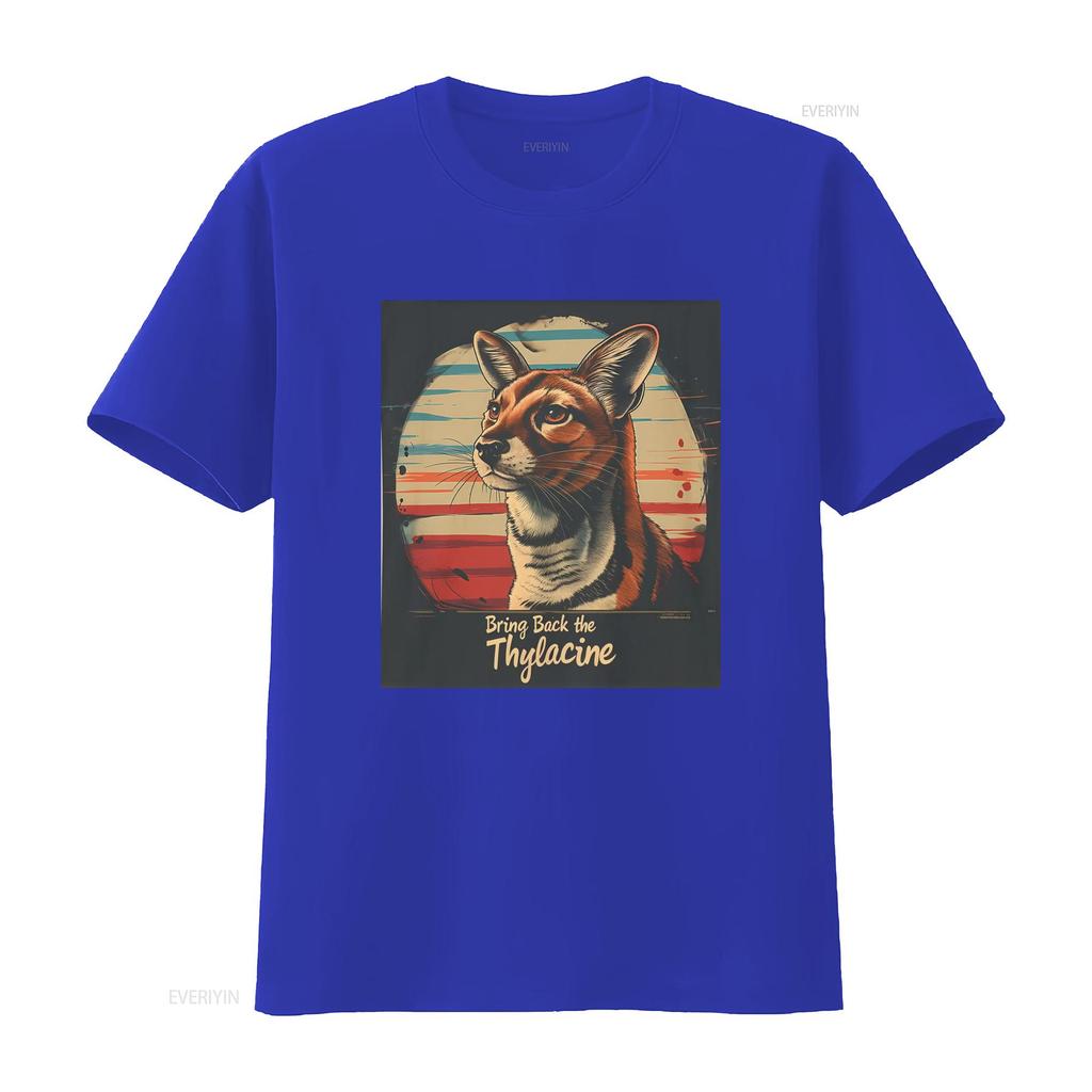 Thylacine T Shirt Bring Back Save Tasmanian Tiger Wildlife Ideal for Nature Lovers Conservationists Vintage Washed Slightly
